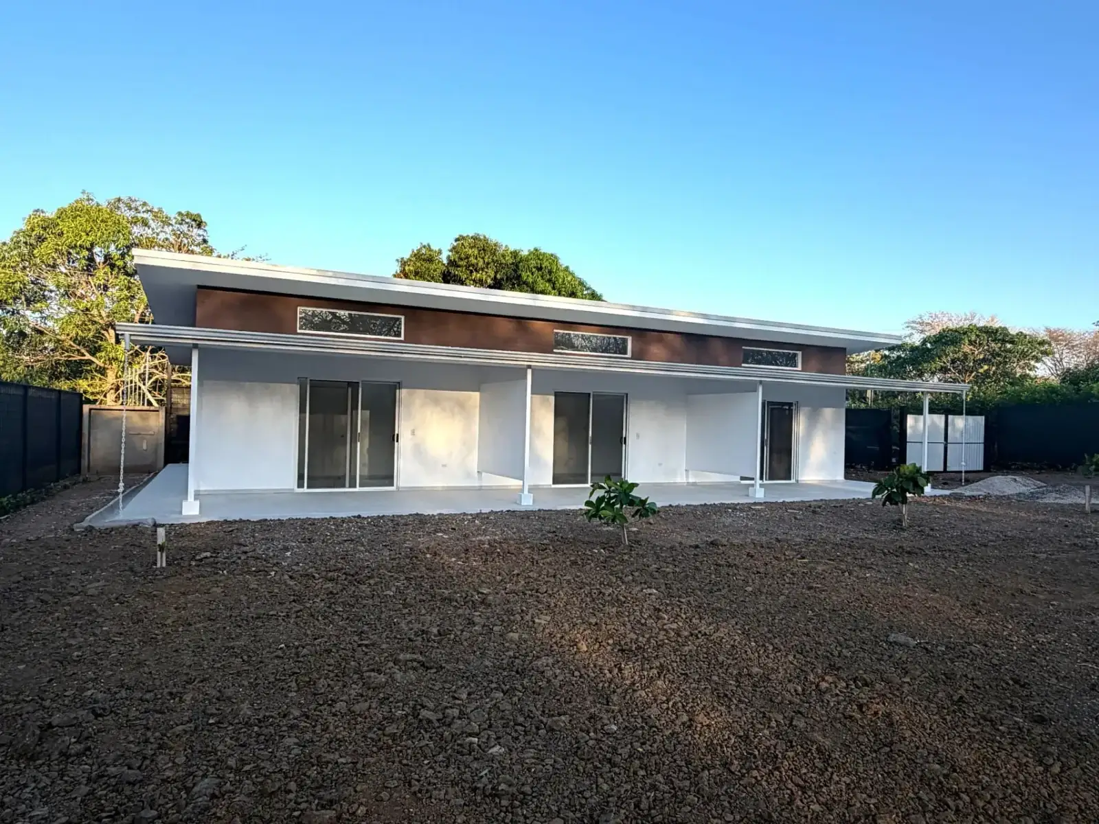 Row of newly built apartments at Playa Lagartillo, Guanacaste